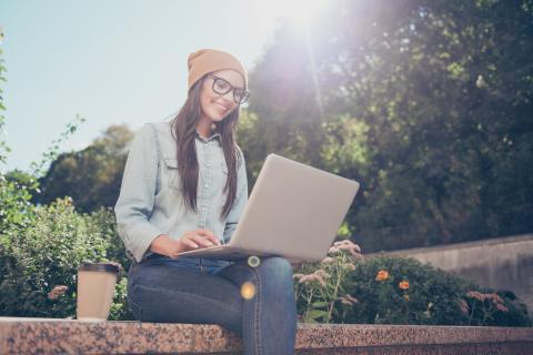 Woman on laptop